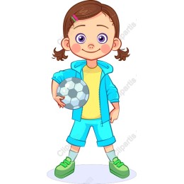 Cheerful Soccer Girl