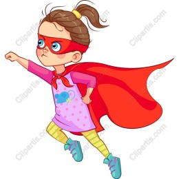 Heroic Little Girl Superhero