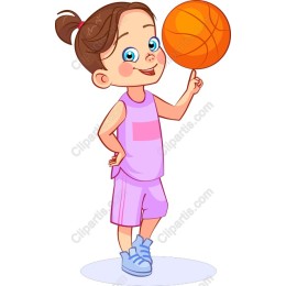 Cheerful Basketball Girl