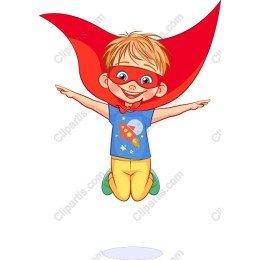 Vibrant Young Superhero