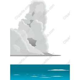 Serene Cloud and Ocean