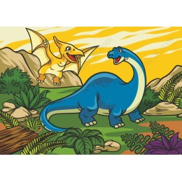 Cheerful Dinosaur for Kids