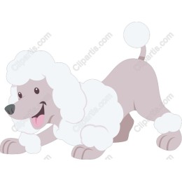 Playful Cartoon Poodle
