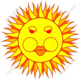 Vibrant Stylized Sun