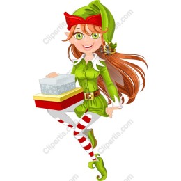 Cheerful Holiday Elf