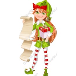Cheerful Christmas Elf