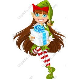 Cheerful Holiday Elf