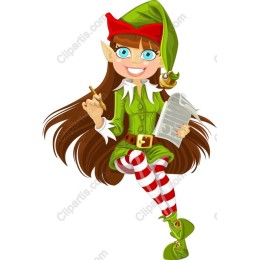 Festive Cheerful Elf
