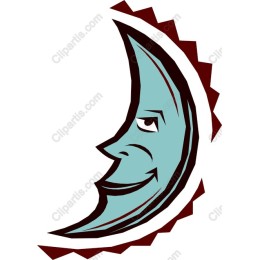 Whimsical Moon Face