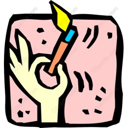 Creative Hand Holding Paintbrush