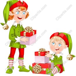 Cheerful Christmas Elves