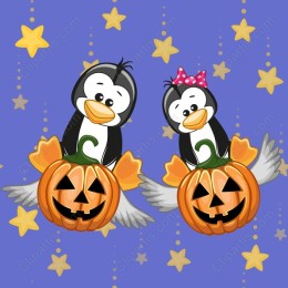 Cute Halloween Penguins