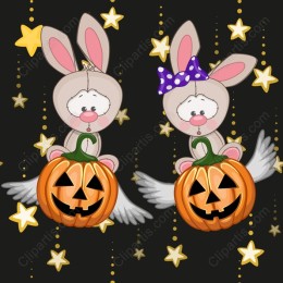 Adorable Halloween Bunny