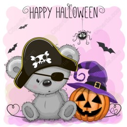 Adorable Pirate Teddy Bear Halloween