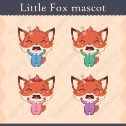 Little Fox Mascot Set