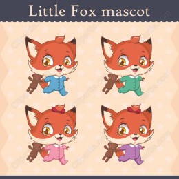 Little Fox Mascot Set