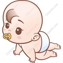 Adorable Crawling Baby