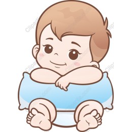 Cute Baby in Diaper