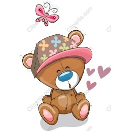 Charming Bear with Butterfly
