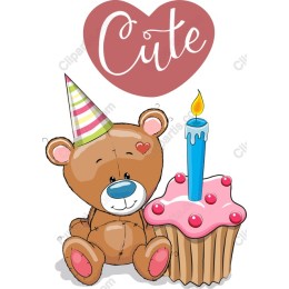 Cute Birthday Bear