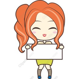 Cheerful Orange-Haired Girl