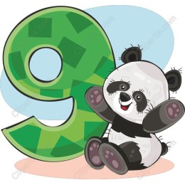 Panda and Number 9