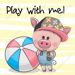 Playful Pig