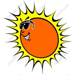 Cheerful Sunglasses-Wearing Sun