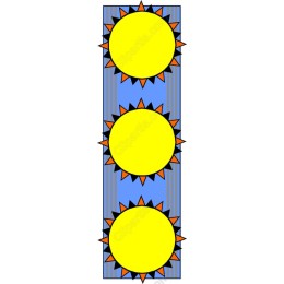 Three Vibrant Suns