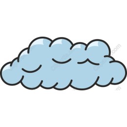 Whimsical Blue Cloud