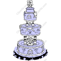 Elegant Three-Tiered Cake Fountain