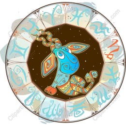 Whimsical Capricorn Goat