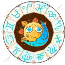 Whimsical Zodiac Moon