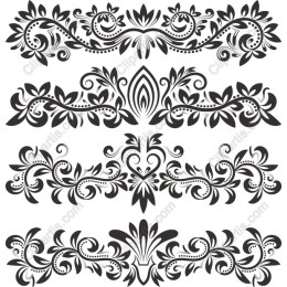 Elegant Floral Border Set