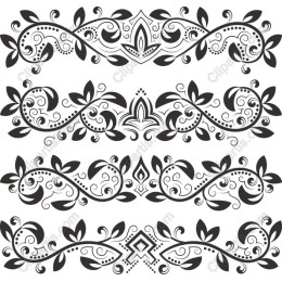 Elegant Floral Borders Set