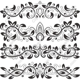 Elegant Floral Border Set