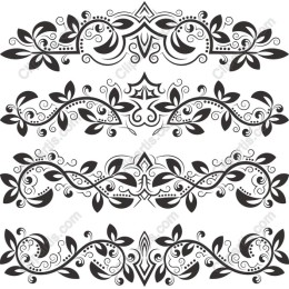 Floral Elegance: Intricate Decorative Borders in and
