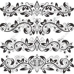 Elegant Decorative Flourishes Set