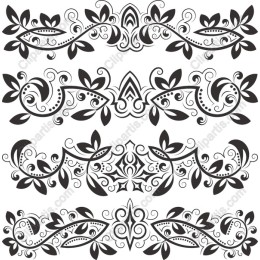 Elegant Floral Border Set