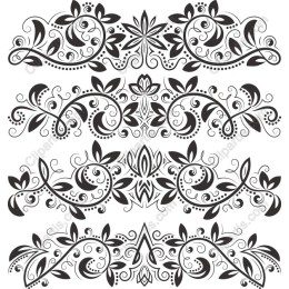 Floral Elegance Borders Collection