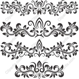 Decorative Floral Swirls Pack