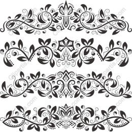 Floral Decorative Borders Pack