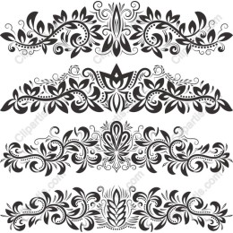 Exquisite Floral Borders Set
