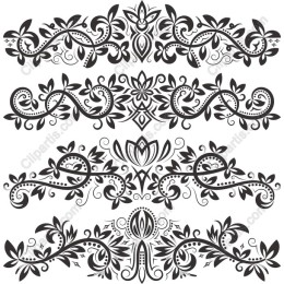 Elegant Floral Embellishments Set