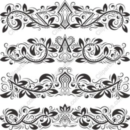 Ornate Floral Borders Collection