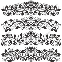 Ornate Floral Borders Collection