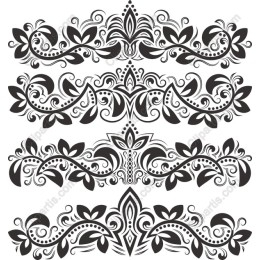 Ornate Floral Borders Set