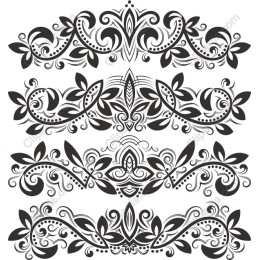 Ornate Floral Border Collection