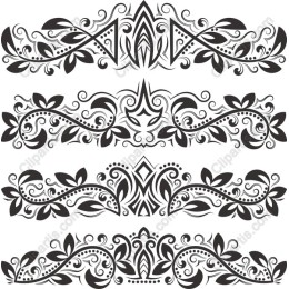 Elegant Floral Borders Set