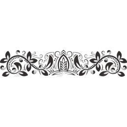 Elegant Floral Decorative Border